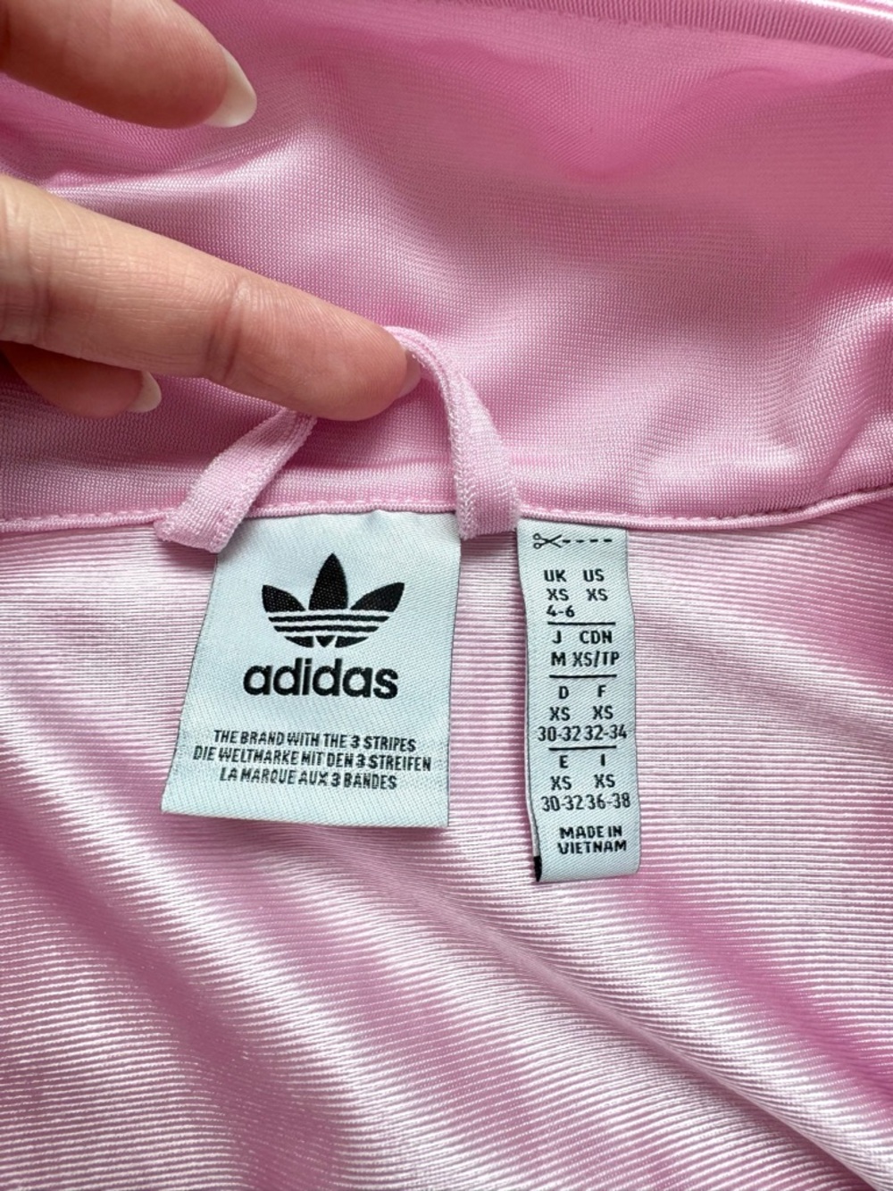 NWOT Adidas Loose Track Top — True Pink (XS) - Picture 2 of 9
